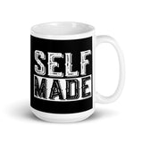 Self Made White glossy mug