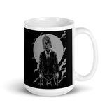 Cage Head White glossy mug