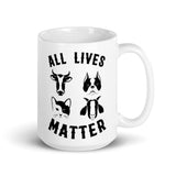 All Lives Matter White glossy mug