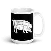 Pig White glossy mug