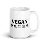 Vegan White glossy mug