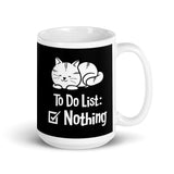 To Do List White glossy mug