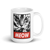 Meow White glossy mug