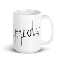 Meow White glossy mug