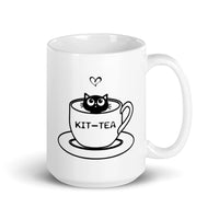 Kit-tea White glossy mug