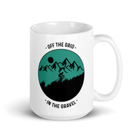 Off the Grid White glossy mug