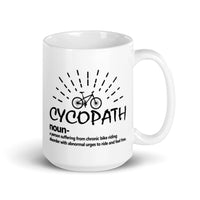 Cycopath White glossy mug