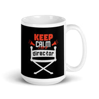 Keep Calm I'm a Director White glossy mug