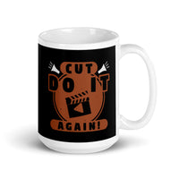 Cut Do it Again White glossy mug