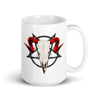 Pentagram White glossy mug