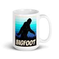 Bigfoot White glossy mug