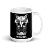 Lucipurr White glossy mug