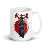 Samuri (Bushido) White glossy mug