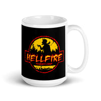 Hellfire White glossy mug