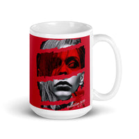 Noir (Red) White glossy mug