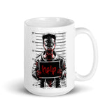 Zombie Mug Shot White glossy mug