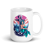 Mermaid White glossy mug