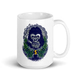 Gorilla White glossy mug