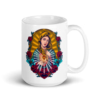 Guadalupe White glossy mug