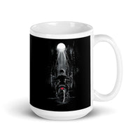 Night Rider White glossy mug