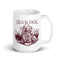 Duck Dog White glossy mug