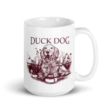 Duck Dog White glossy mug