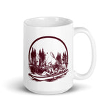 Boat Trip White glossy mug