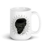 Dark Skull White glossy mug