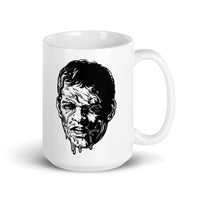 Zombie Head White glossy mug