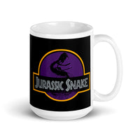 Jurassic Snake White glossy mug