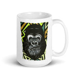 Gorilla White glossy mug