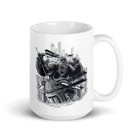 The King White glossy mug