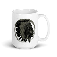 Native American White glossy mug