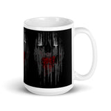 Skull Rust White glossy mug