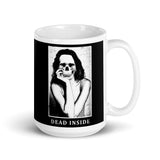 Dead Inside White glossy mug