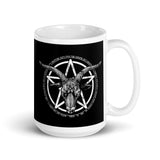 Baphomet White glossy mug