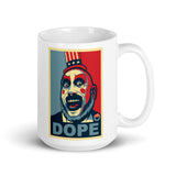 Dope White glossy mug