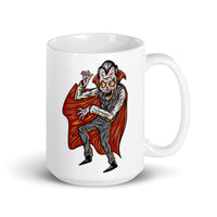 Dracula White glossy mug