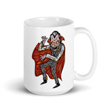 Dracula White glossy mug