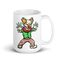 Evil Clown White glossy mug