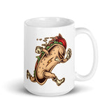 Hot Dog Hero White glossy mug