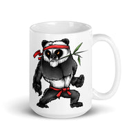 Kung Fu Panda White glossy mug