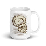 Skull White glossy mug