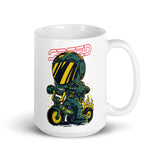 Speed White glossy mug