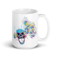 Skull Shot White glossy mug