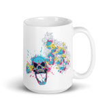 Skull Shot White glossy mug