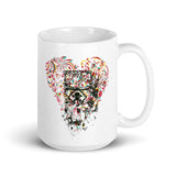 Toxic Heart White glossy mug