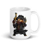 Vampire Hunter White glossy mug