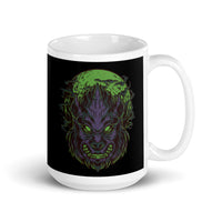 Wolf Night White glossy mug