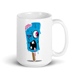 Zombie Ice Cream 2 White glossy mug